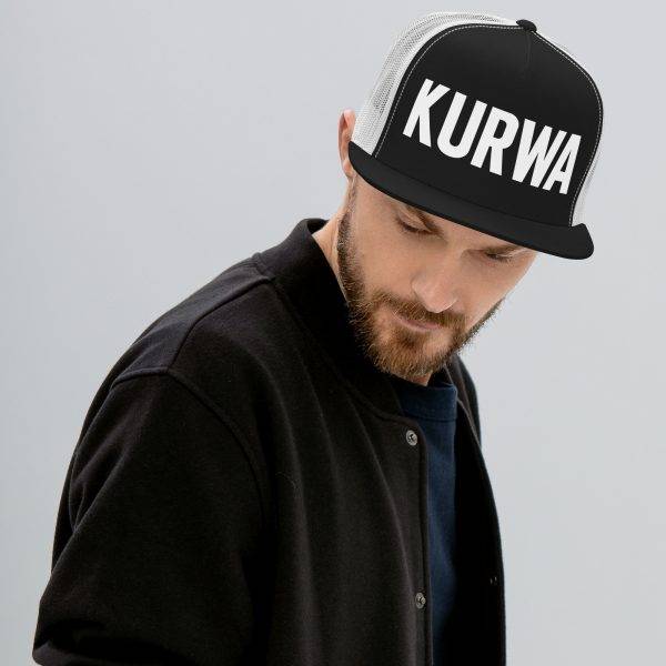Casquette Trucker KURWA | 5 Panneaux - Noir