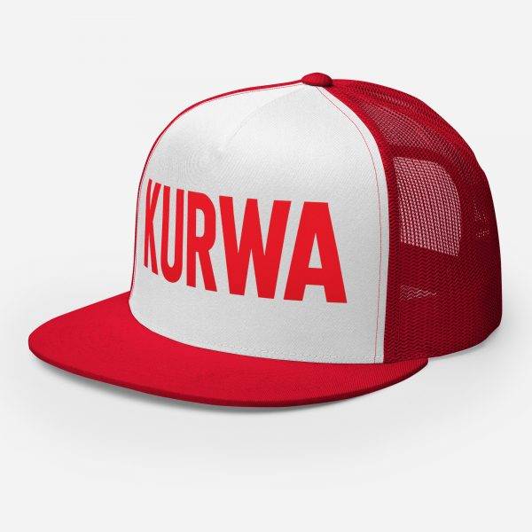 Casquette Trucker KURWA | 5 Panneaux - Rouge