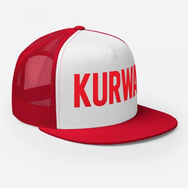 Casquette Trucker KURWA | 5 Panneaux - Rouge