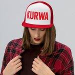 Casquette Trucker KURWA | 5 Panneaux - Rouge
