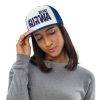 Casquette Trucker Premium  | KURWA BLYAT – Bleu