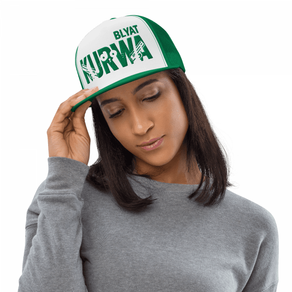Casquette Trucker Premium  | KURWA BLYAT – Vert