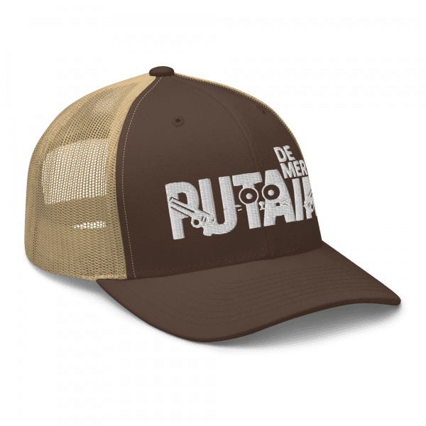 Casquette Trucker Rétro Marron | PUTAIN DE MERDE