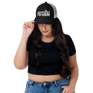 Casquette Trucker Rétro Noire | PUTAIN DE MERDE