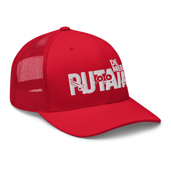 Casquette Trucker Rétro Rouge | PUTAIN DE MERDE